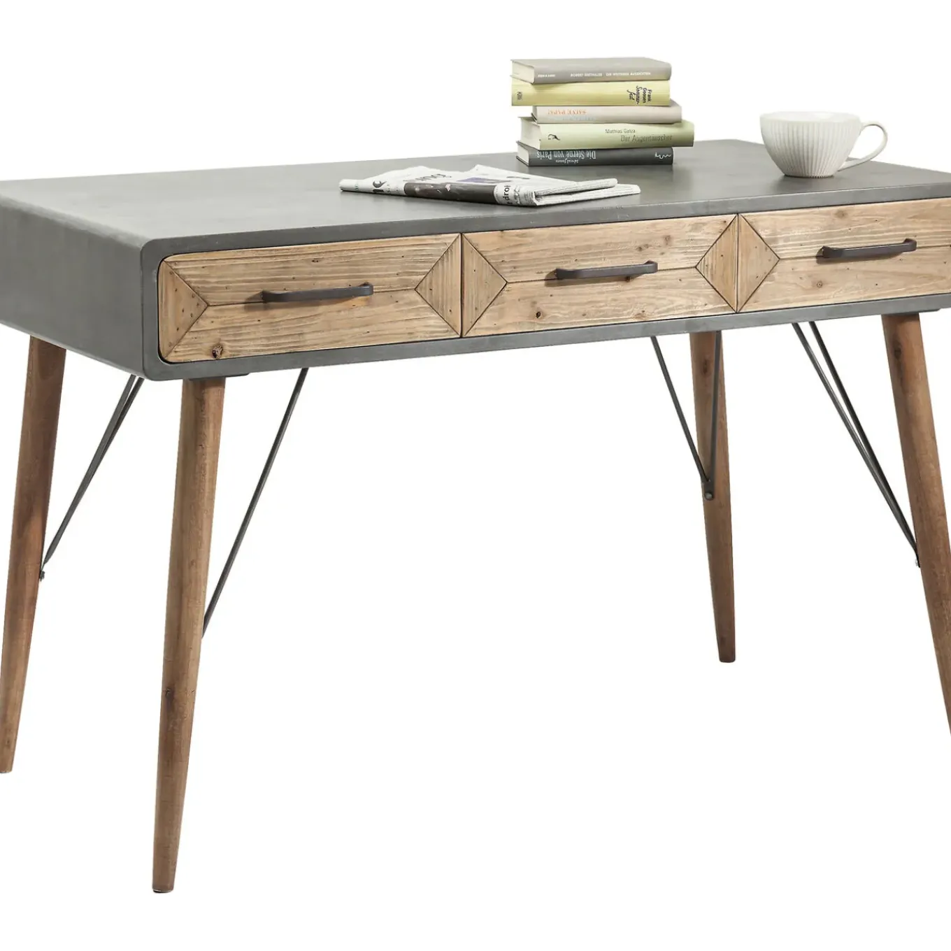Bureau X Factory 3 Tiroirs 120X60Cm