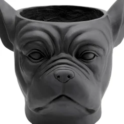 Cachepot Décoratif Bulldog Noir