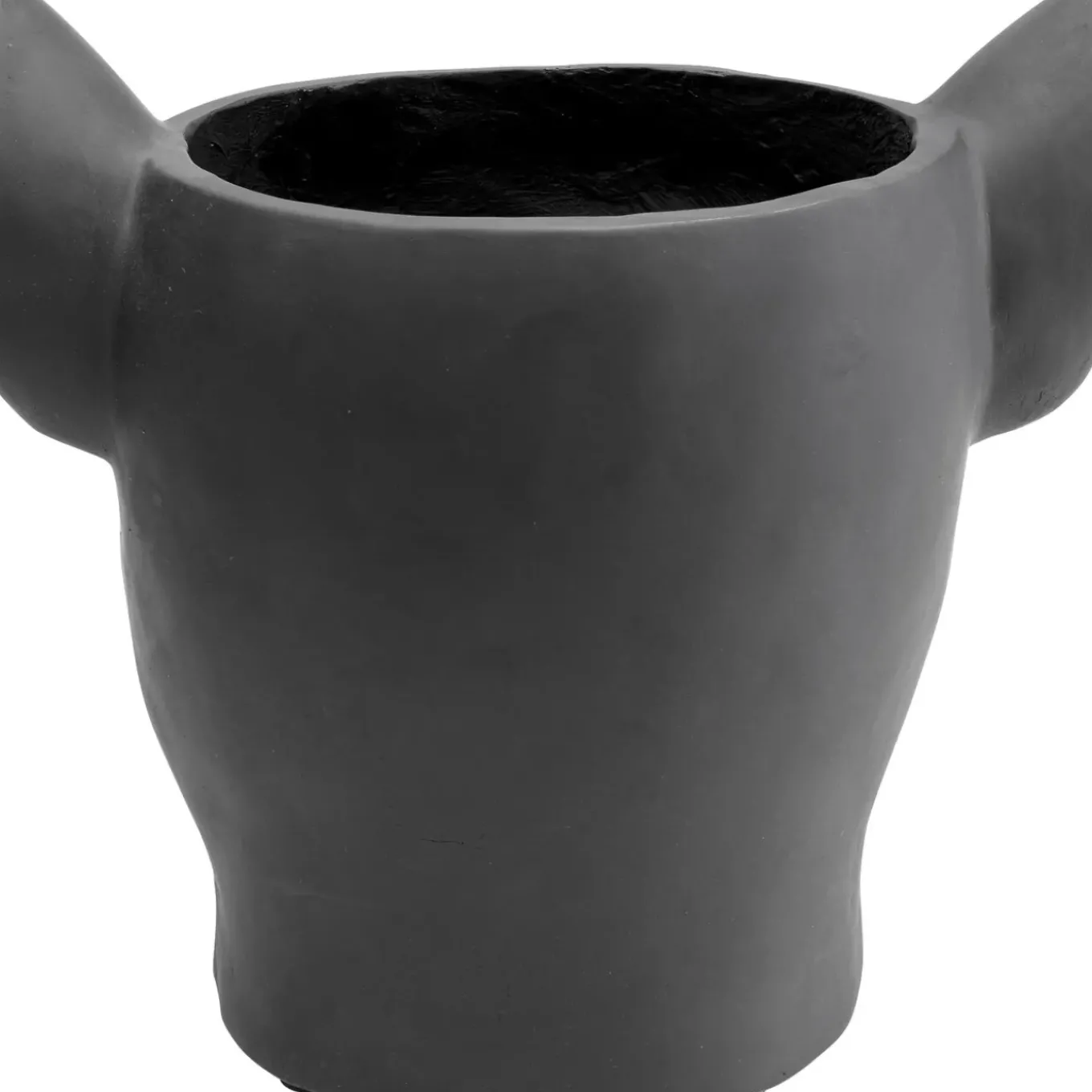 Cachepot Décoratif Bulldog Noir