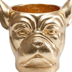 Cachepot Décoratif Bulldog Dore