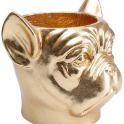 Cachepot Décoratif Bulldog Dore
