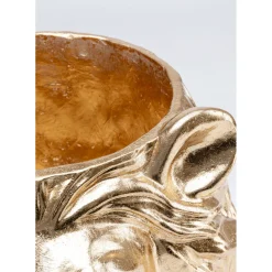 Cachepot Décoratif Lion Dore