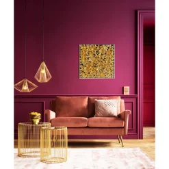 Cadre Décoratif Gold Flower 60X60Cm