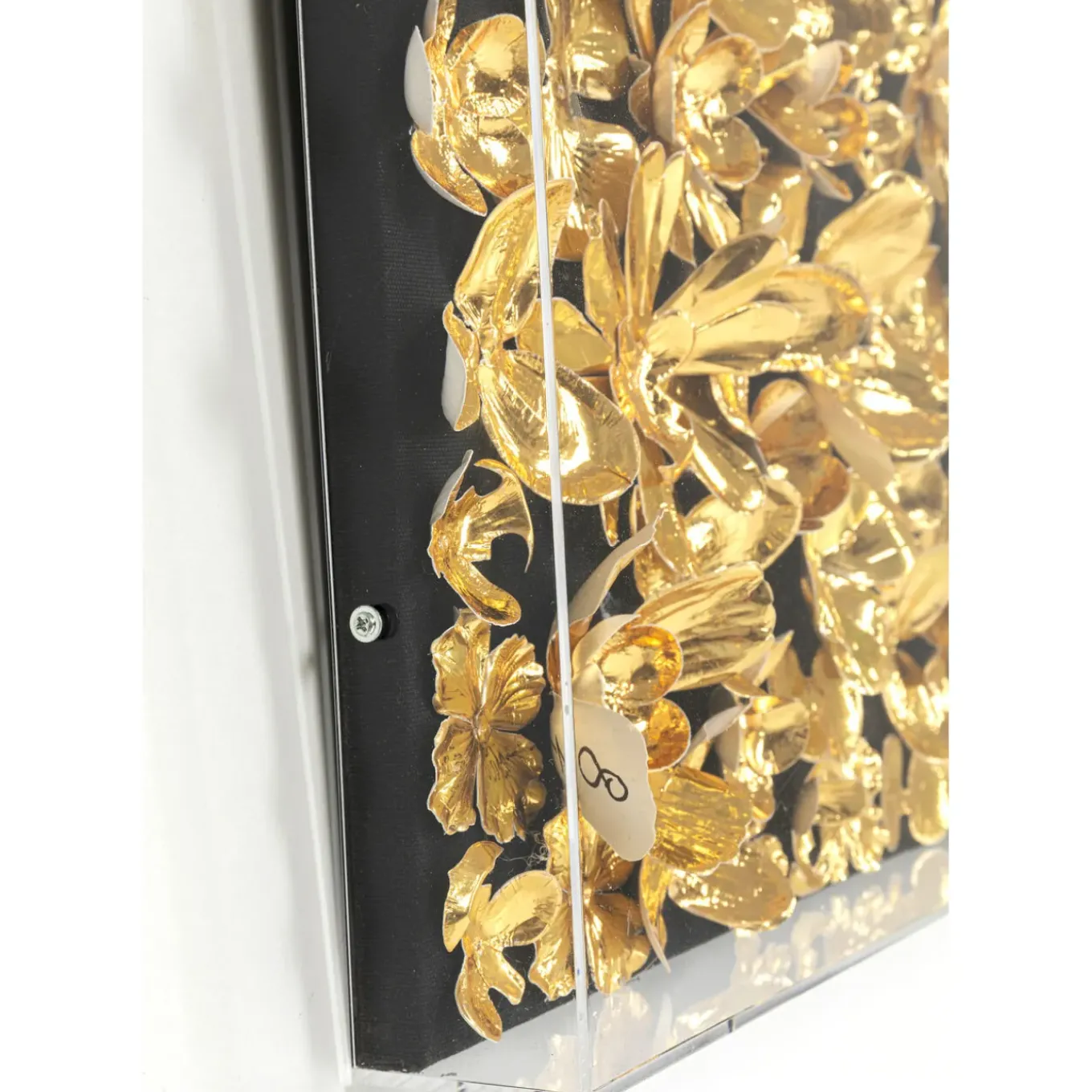 Cadre Décoratif Gold Flower 60X60Cm