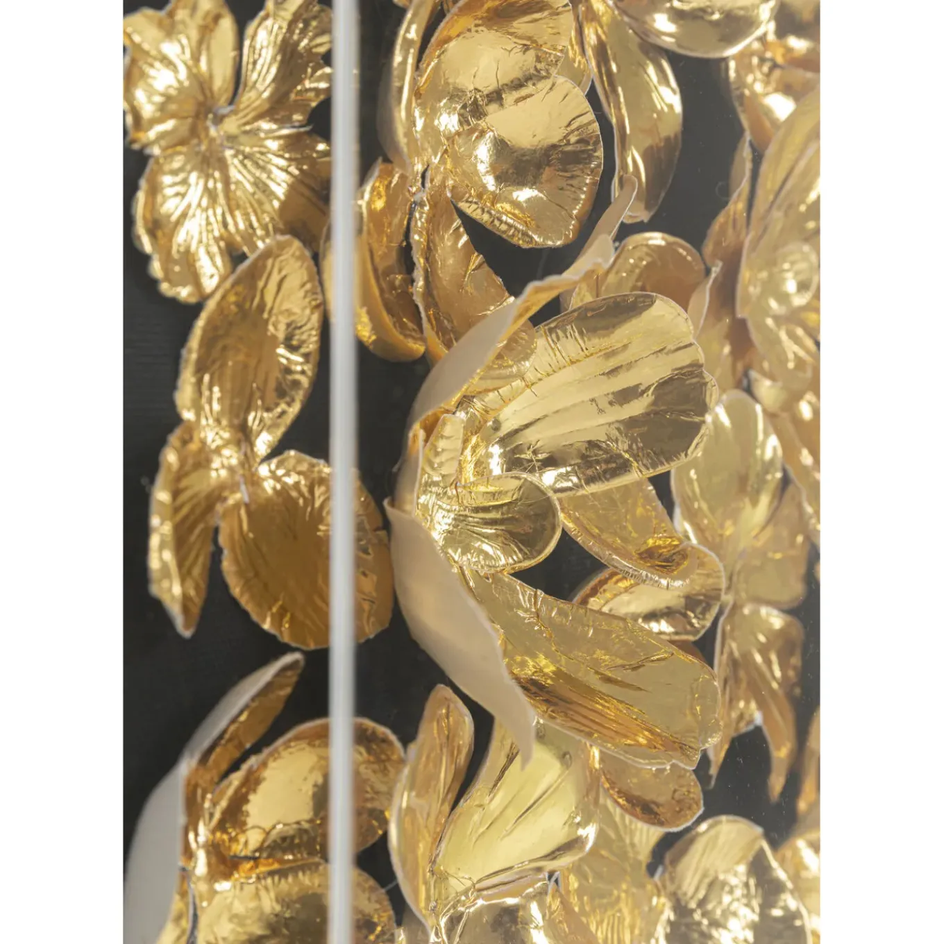 Cadre Décoratif Gold Flower 60X60Cm