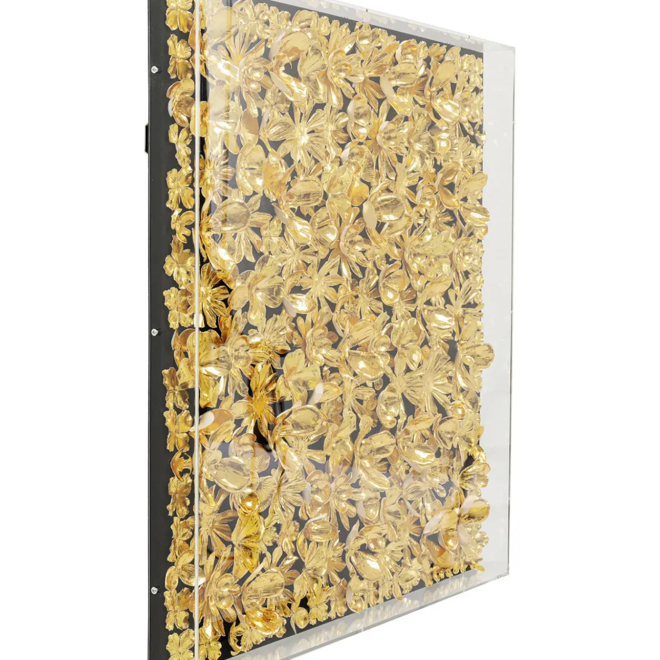 Cadre Décoratif Gold Flower 80X80Cm