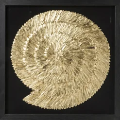 Cadre Décoratif Golden Snail 120X120Cm