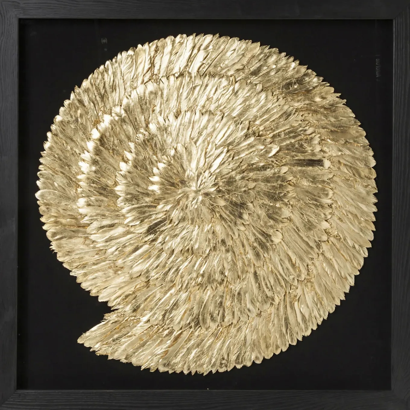 Cadre Décoratif Golden Snail 120X120Cm