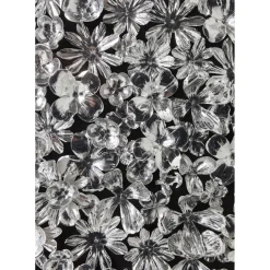 Cadre Décoratif Silver Flower 100X100Cm