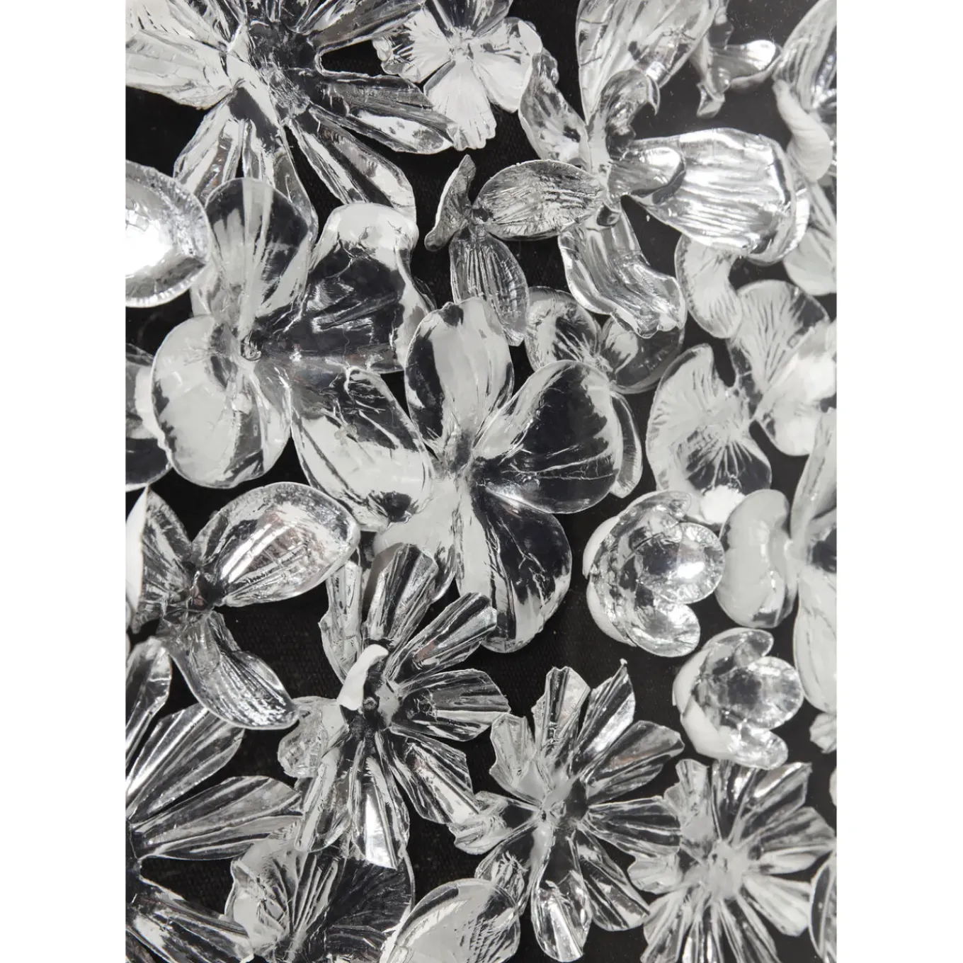 Cadre Décoratif Silver Flower 100X100Cm