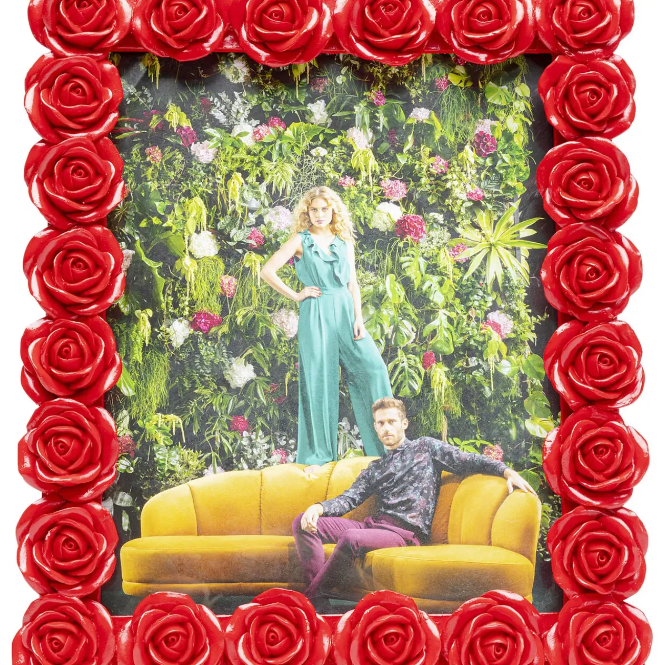 Cadre Photo Romantic Rose Rouge 20X25Cm