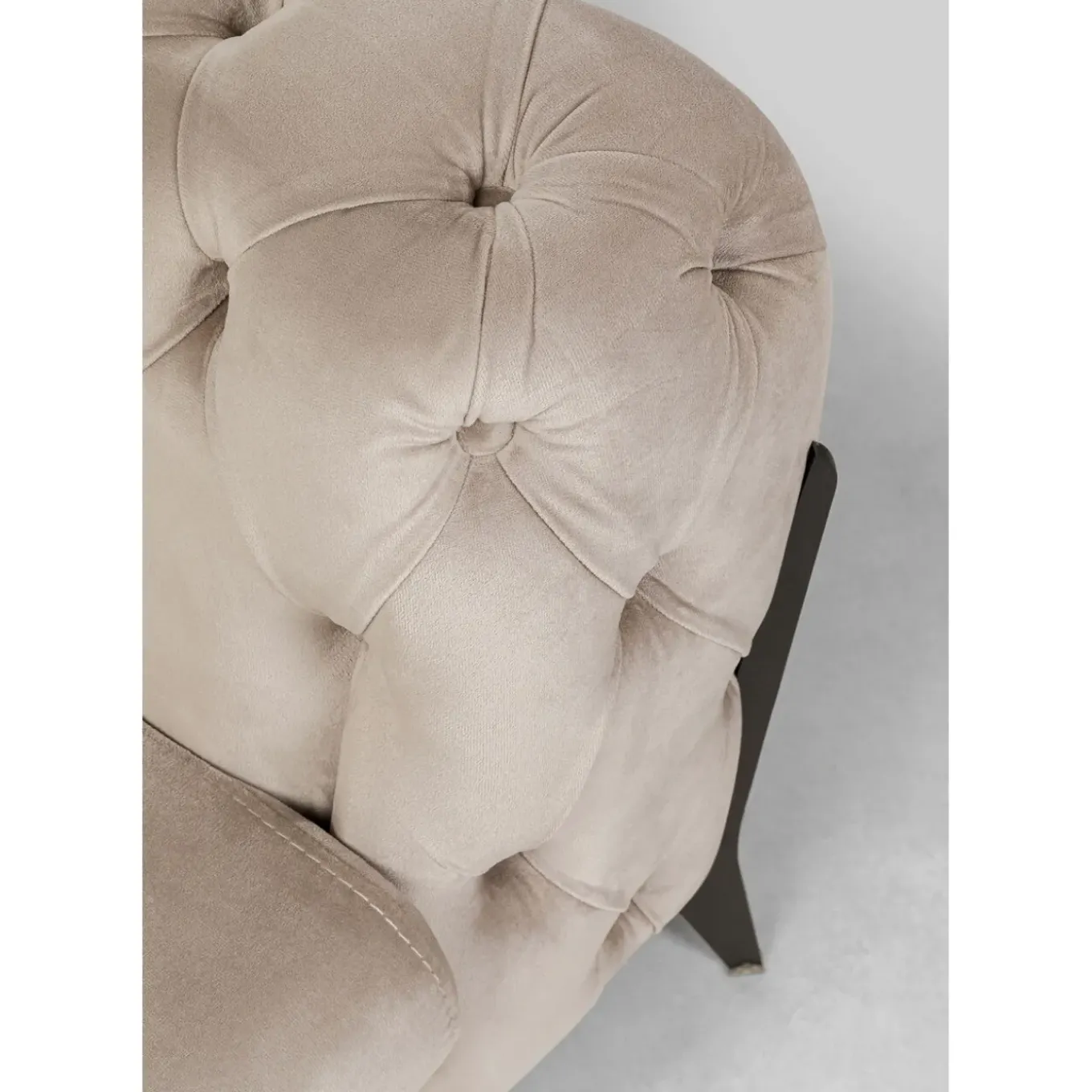 Canapés Bellissima 2-Places Velours Beige 200Cm