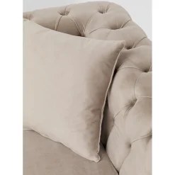 Canapés Bellissima 2-Places Velours Beige 200Cm