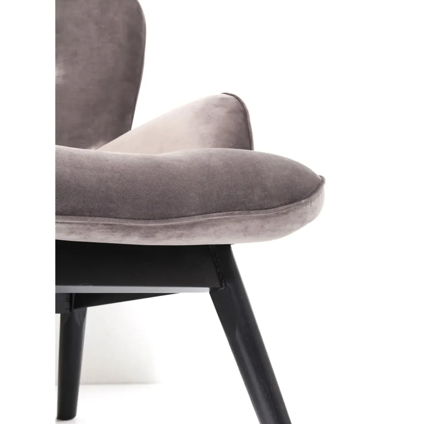 Canapés Black Vicky 2-Places Velours Gris