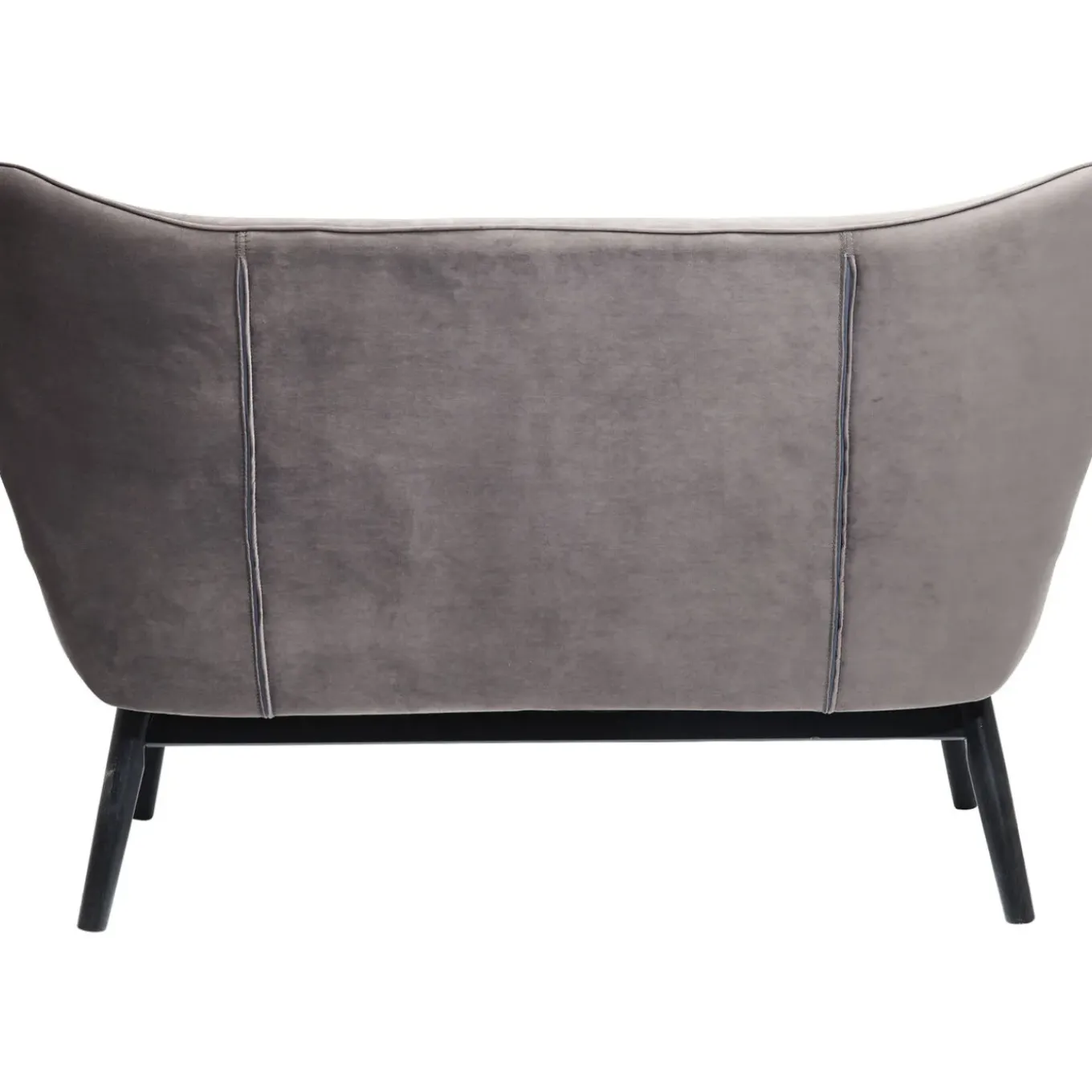 Canapés Black Vicky 2-Places Velours Gris