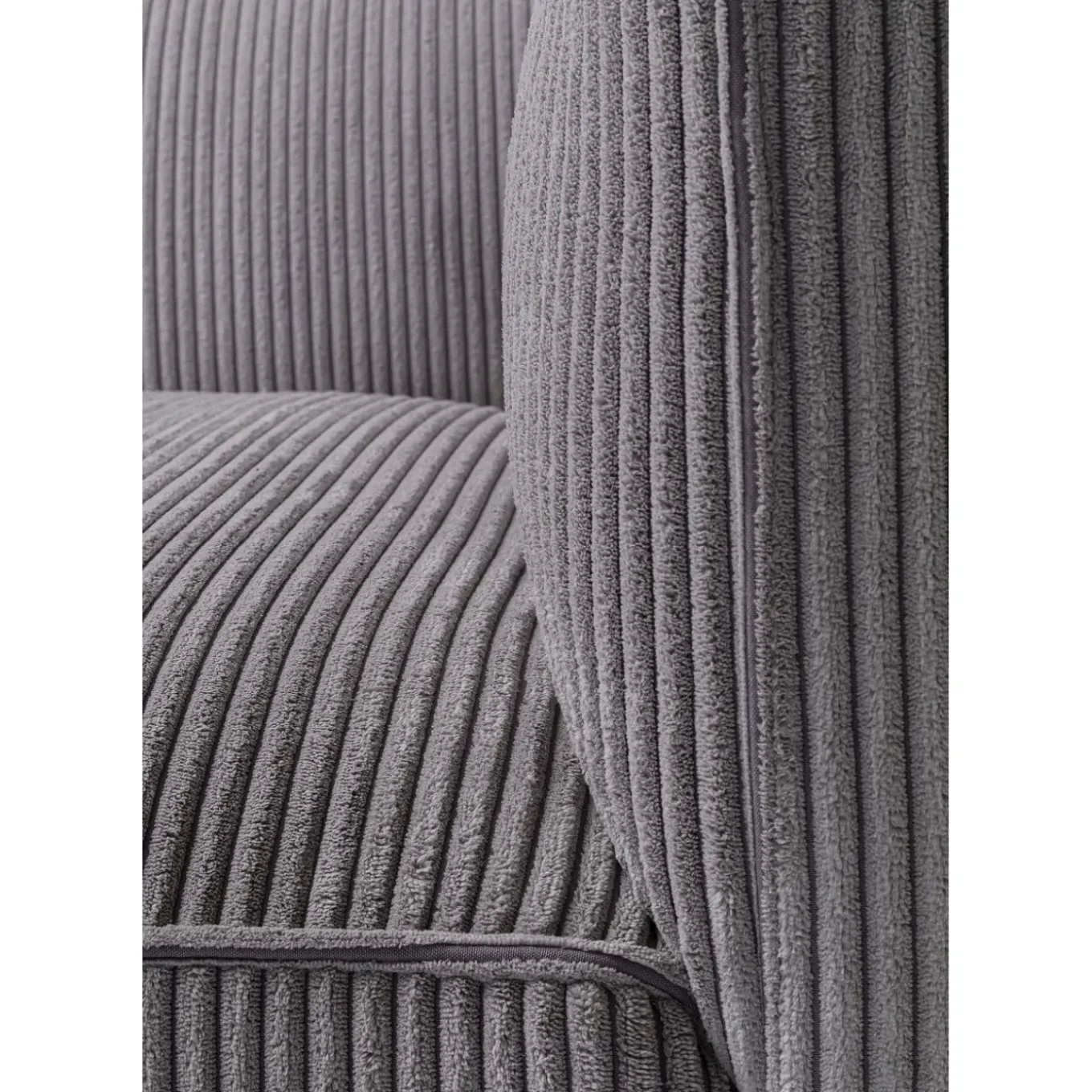 Canapés Cubetto Cord 3-Places Gris Clair 220Cm