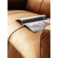 Canapés Cubetto 3-Places Velours Marron 220Cm