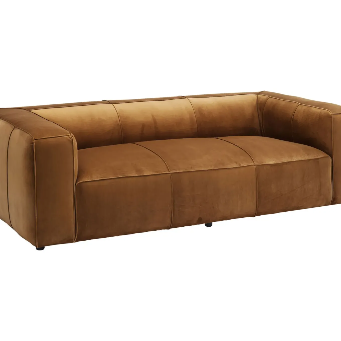 Canapés Cubetto 3-Places Velours Marron 220Cm