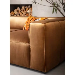 Canapés Cubetto 3-Places Velours Marron 220Cm