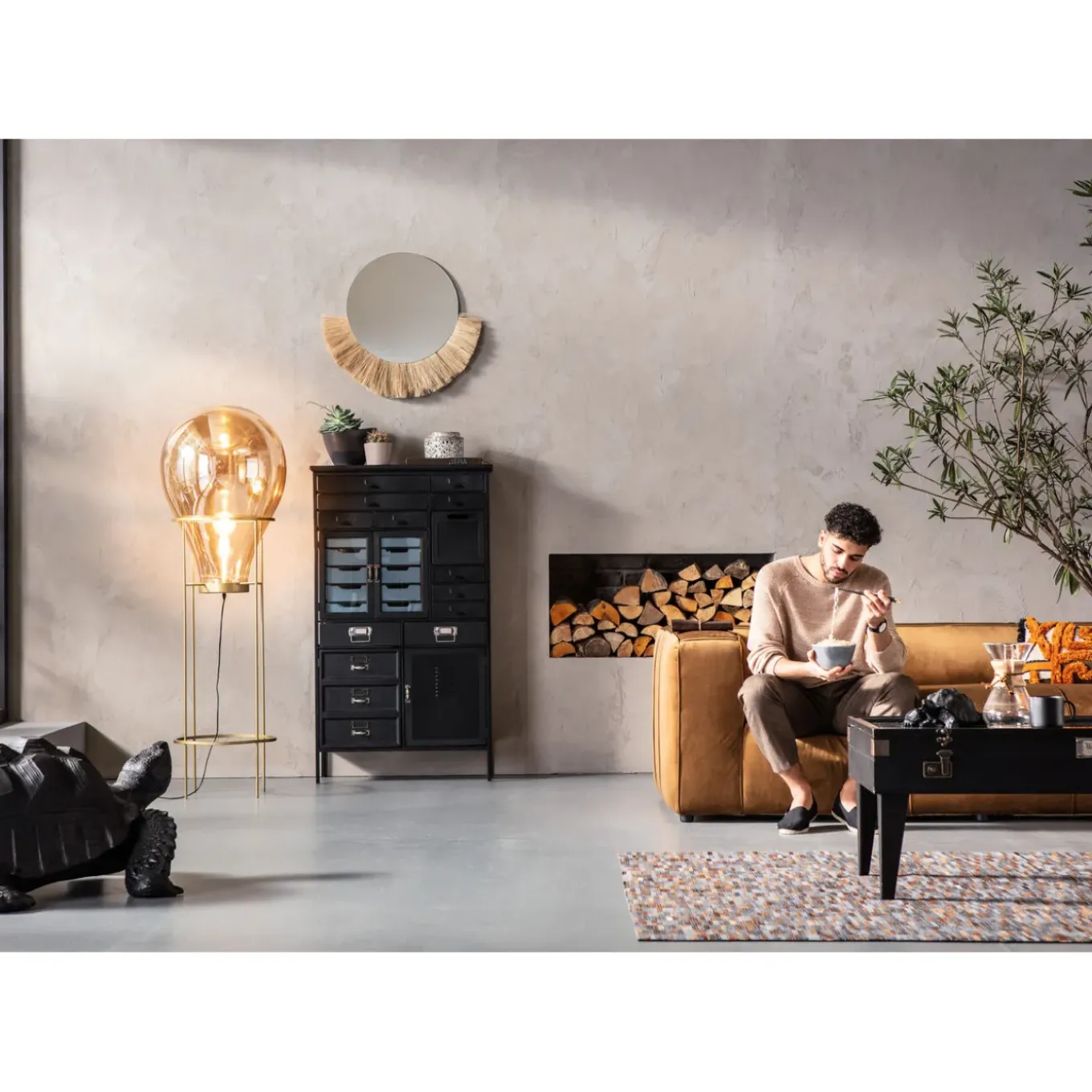 Canapés Cubetto 3-Places Velours Marron 220Cm