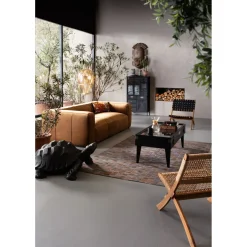 Canapés Cubetto 3-Places Velours Marron 220Cm