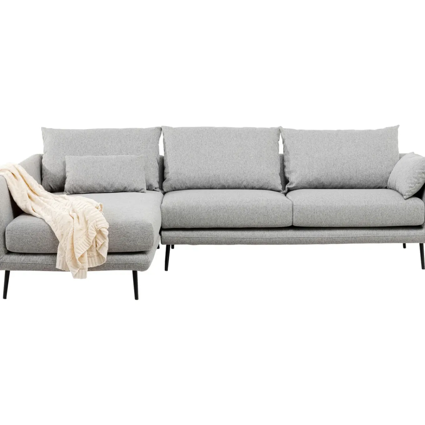 Canapés D Angle Amalfi Gauche Gris 275Cm