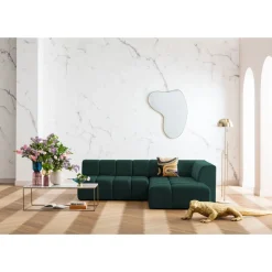 Canapés D Angle Belami Vert Fonce Droite 265Cm