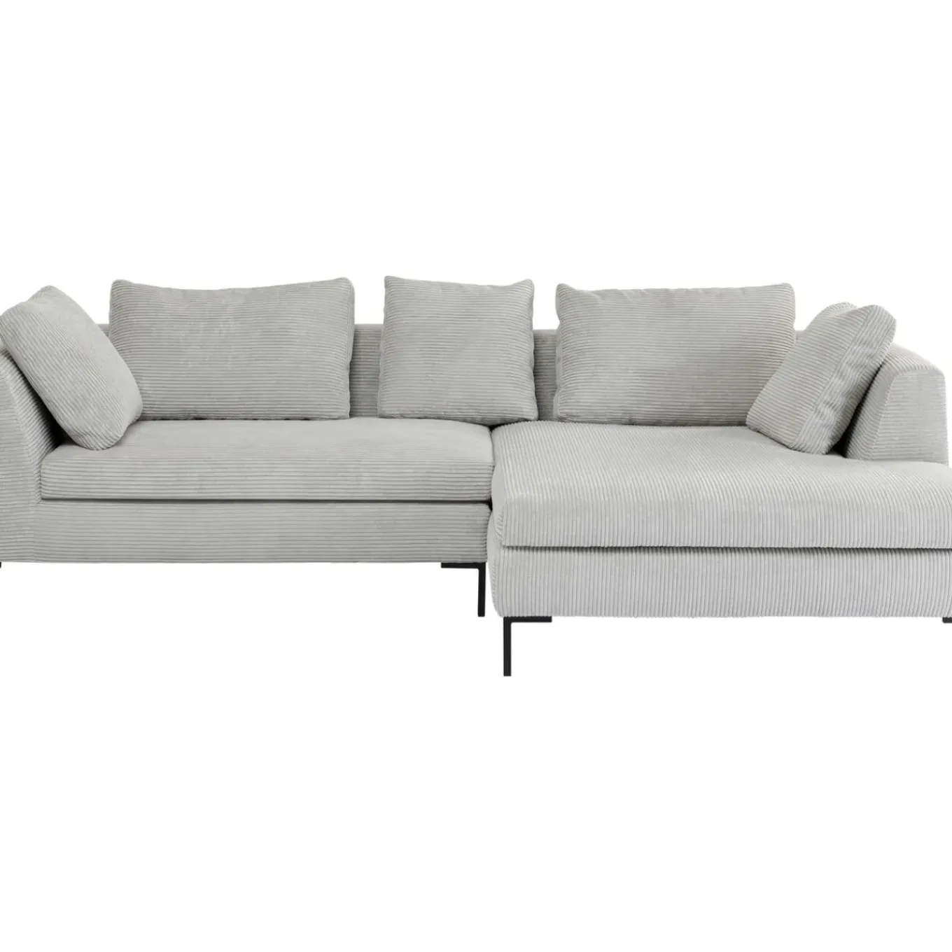 Canapés D Angle Gianni Cord Gris Droite