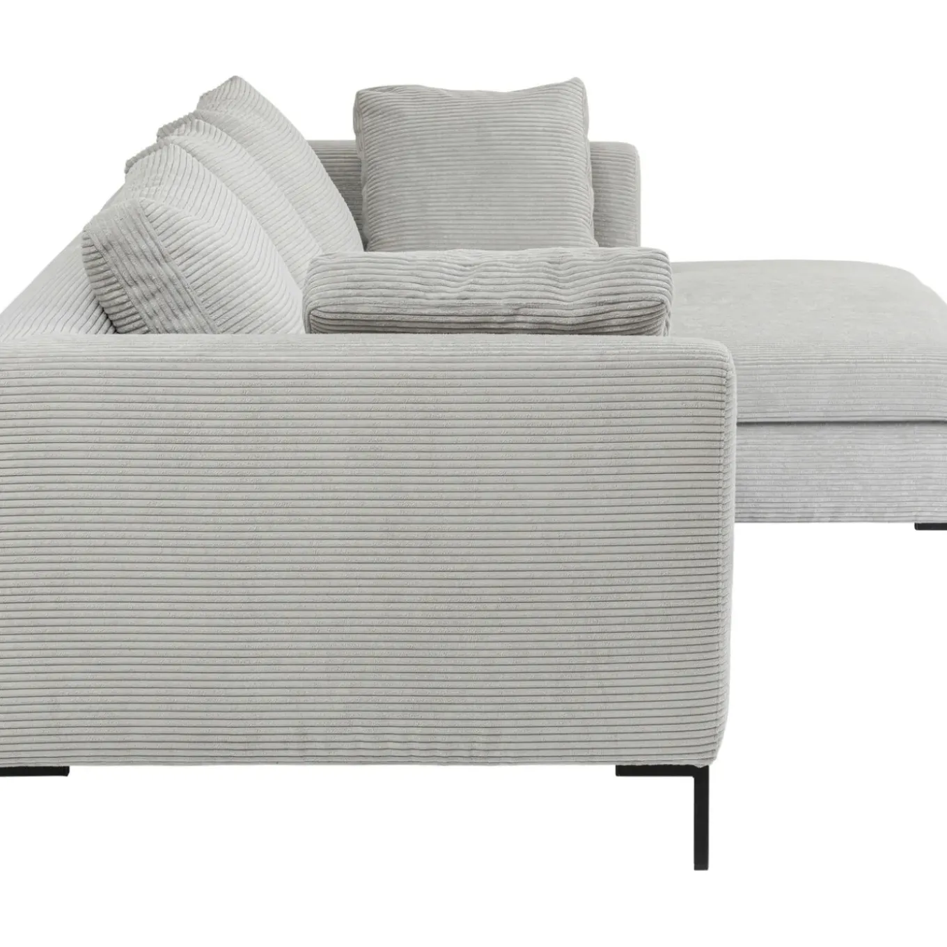 Canapés D Angle Gianni Cord Gris Droite