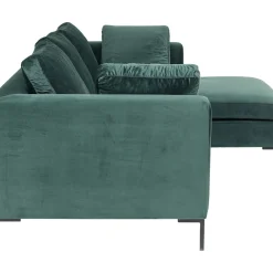 Canapés D Angle Gianni Pm Velours Vert Fonce Droite