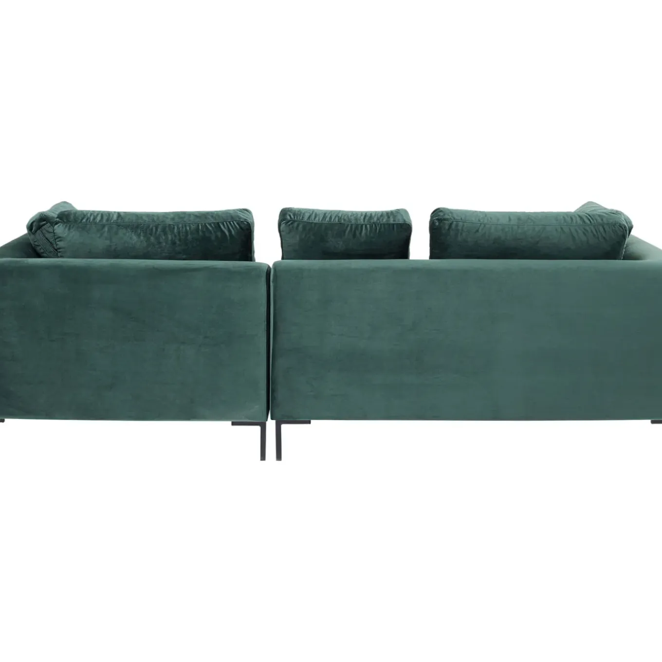 Canapés D Angle Gianni Pm Velours Vert Fonce Droite