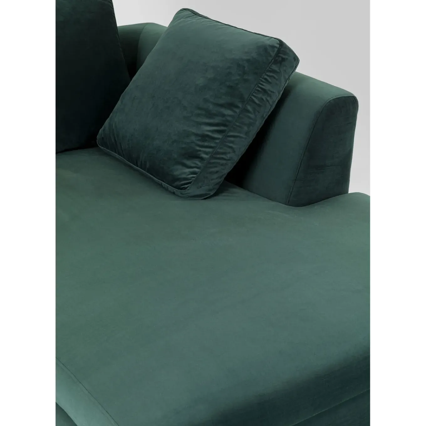 Canapés D Angle Gianni Pm Velours Vert Fonce Droite