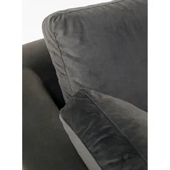 Canapés D Angle Gianni Pm Velours Gris Droite