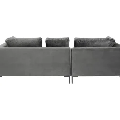 Canapés D Angle Gianni Pm Velours Gris Gauche