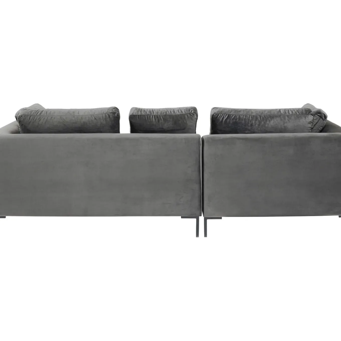 Canapés D Angle Gianni Pm Velours Gris Gauche