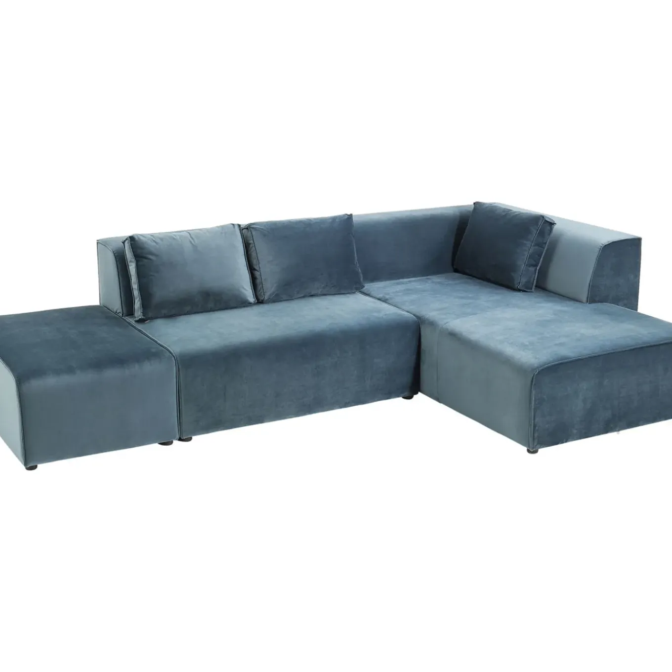 Canapés D Angle Infinity Velours Ocean Droite