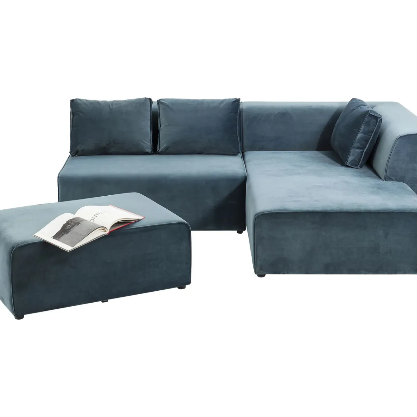 Canapés D Angle Infinity Velours Ocean Droite