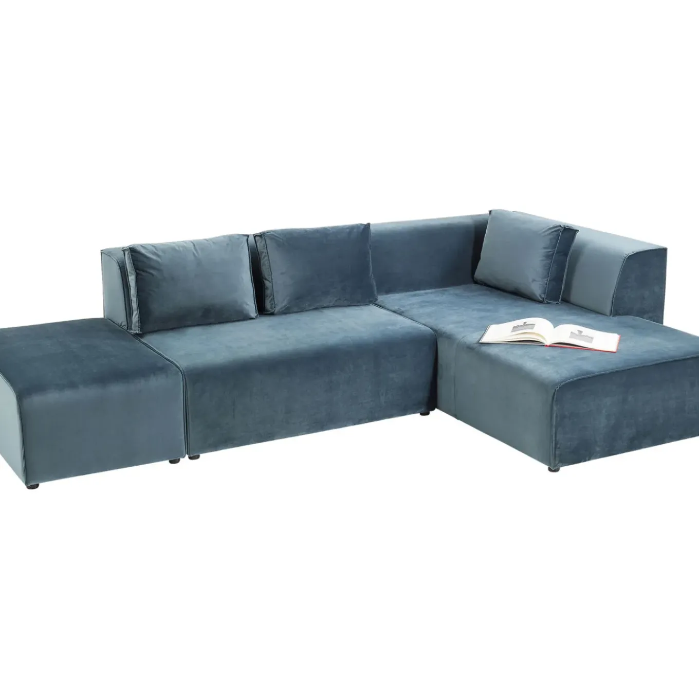 Canapés D Angle Infinity Velours Ocean Droite