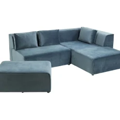 Canapés D Angle Infinity Velours Ocean Droite