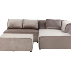 Canapés D Angle Infinity Velvet Taupe Droite