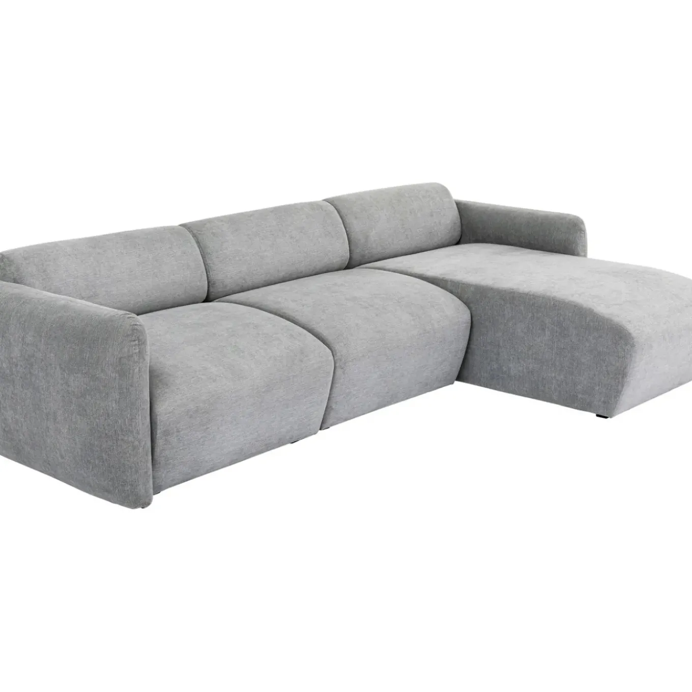 Canapés D Angle Lucca Gris Droite 255Cm