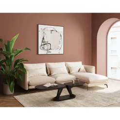 Canapés D Angle Monza Droite Creme 296Cm