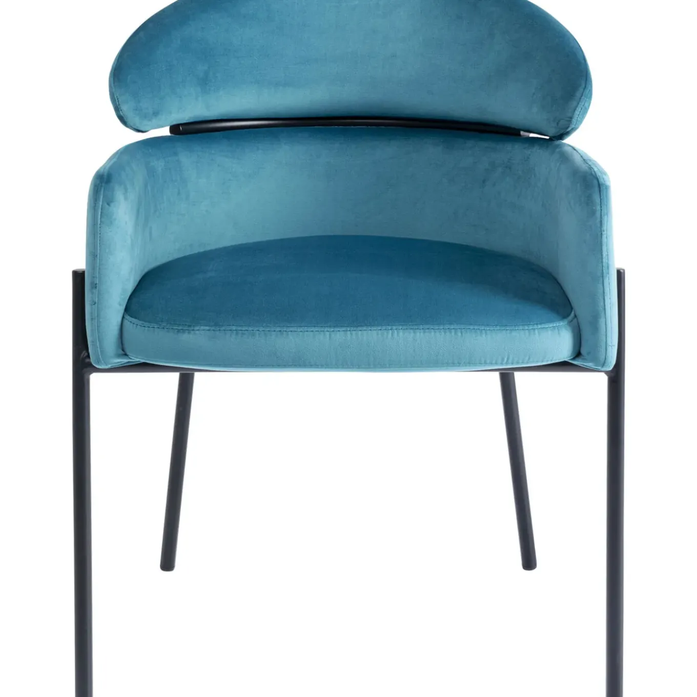 Chaise A. Acc. Alexia.Velours Bleu