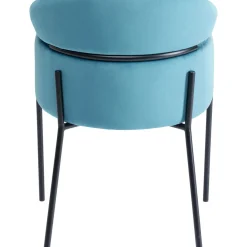 Chaise A. Acc. Alexia.Velours Bleu