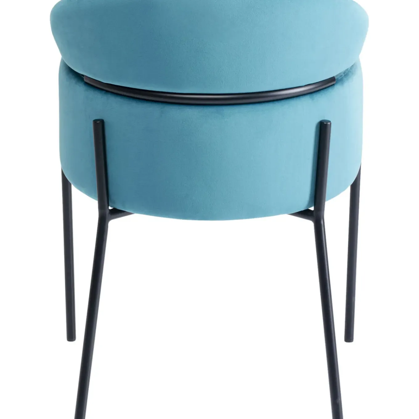 Chaise A. Acc. Alexia.Velours Bleu