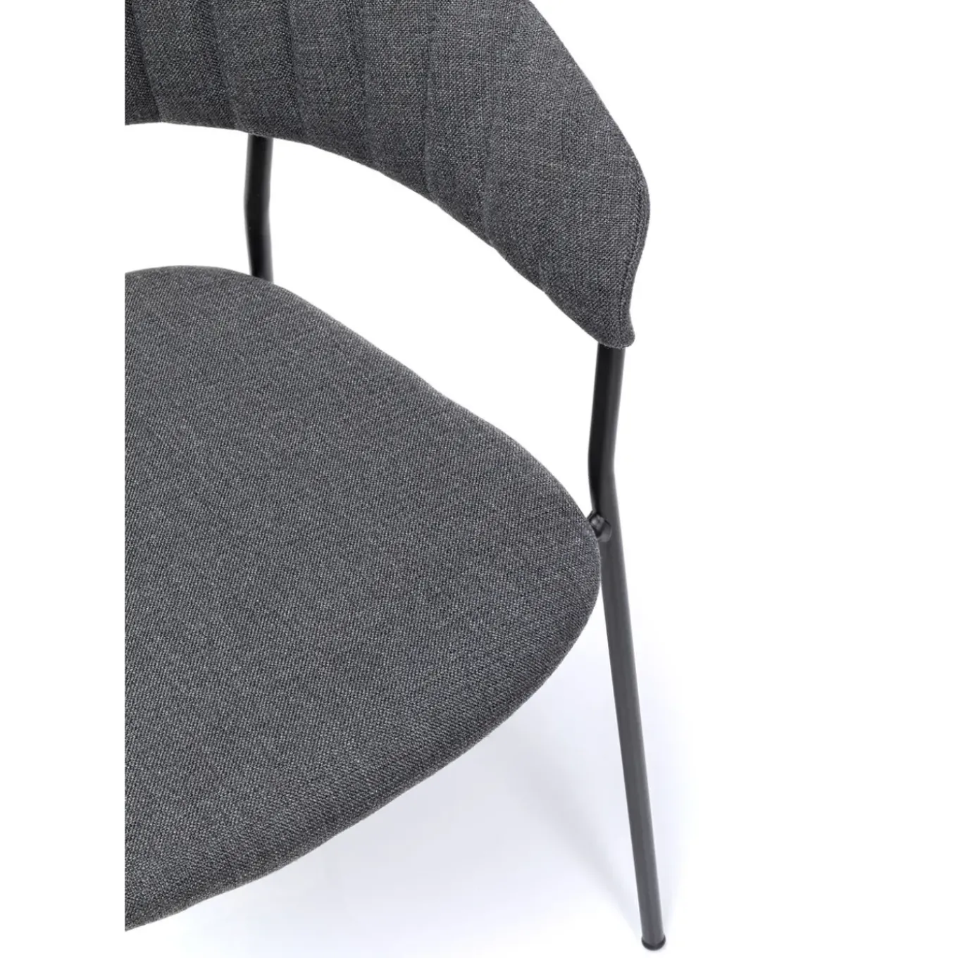 Chaise A. Acc. Belle Anthracite (2/Set)
