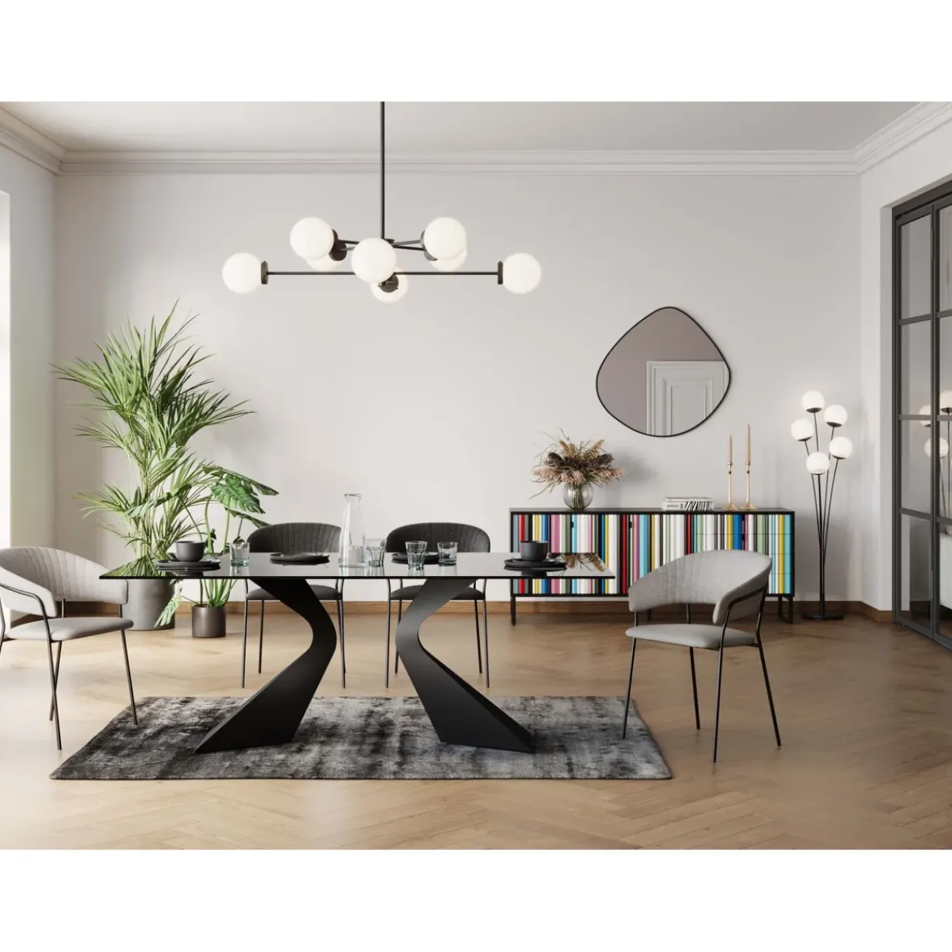 Chaise A. Acc. Belle Beige (2/Set)