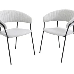 Chaise A. Acc. Belle Gris Clair (2/Set)