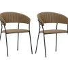 Chaise A. Acc. Belle Marron (2/Set)