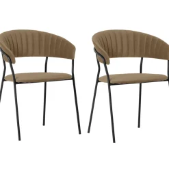 Chaise A. Acc. Belle Marron (2/Set)